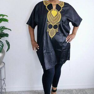 Embroidered Oversized Dashiki Top